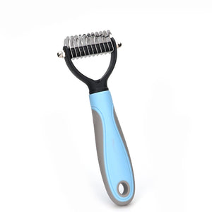 Self Cleaning Slicker Brush for Dog and Cat Removes Undercoat Tangled Hair Massages