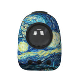 Nuopets pet backpack carrier bag portable with capsule oil painting series