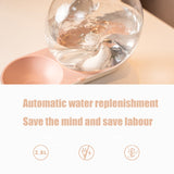 Snails Bubble Automatic Cat Water Bowl Fountain For Pets Water Dispenser Large Drinking Bowl Cat Drink No Electricity