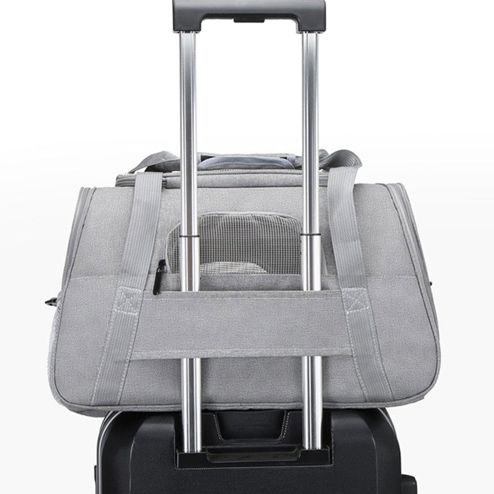 Soft pet carriers portable breathable foldable bag cat dog carrier bags