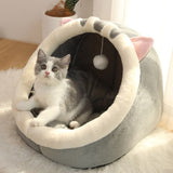 Sweet Cat Bed Warm Pet Basket Cozy Kitten Lounger Cushion Cat House Tent Very Soft Small Dog Mat Bag