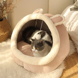 Sweet Cat Bed Warm Pet Basket Cozy Kitten Lounger Cushion Cat House Tent Very Soft Small Dog Mat Bag