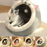 Sweet Cat Bed Warm Pet Basket Cozy Kitten Lounger Cushion Cat House Tent Very Soft Small Dog Mat Bag