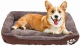 S-3XL 9 Colors Paw Pet Sofa Dog Beds Waterproof Bottom Soft Fleece Warm Cat Bed
