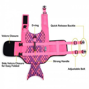 Nuopets Dog Life Jacket Floating Vest With Adjustable Strap