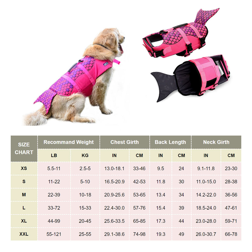 Nuopets Dog Life Jacket Floating Vest With Adjustable Strap