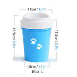 Pet Paw Cleaner Washer Cup With Soft Bristles