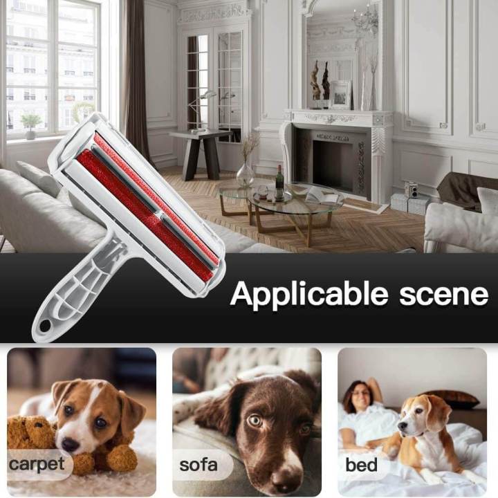 NuoPets Pet Hair Removel Roller Remover Cleaning Brush Fur Removing Dog Cat Animals Hair Brush