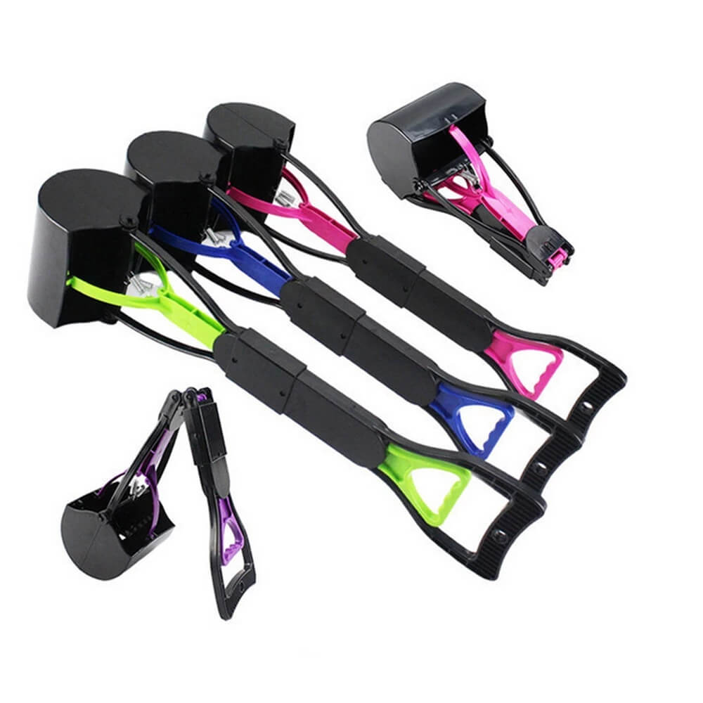 Waste & Pet Pooper Scooper For Dogs & Cats Both Foldable, Durable Spring For Easy Grass and Gravel Pick Up