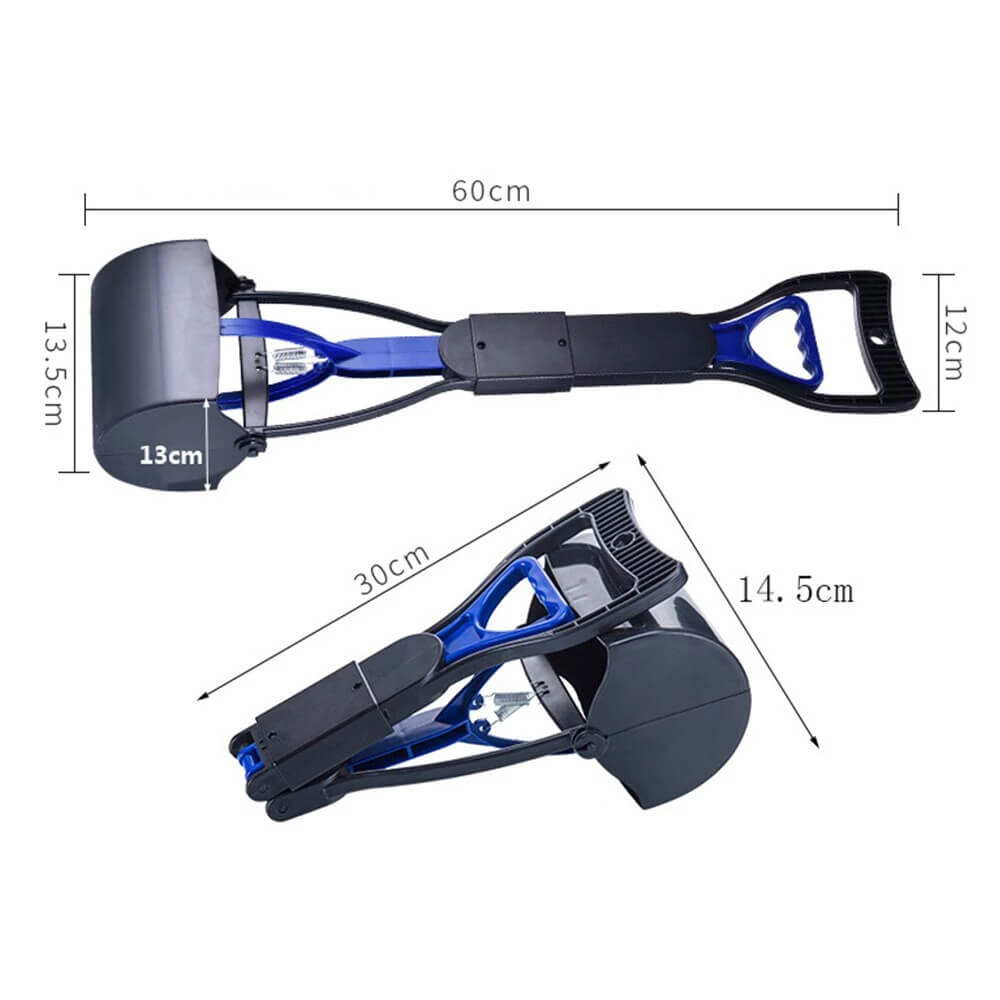 Waste & Pet Pooper Scooper For Dogs & Cats Both Foldable, Durable Spring For Easy Grass and Gravel Pick Up