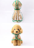Pet Jacket for Rain Dog Transparent Raincoat Adjuastable Waterproof Coat for Small Medium Dogs Hooded Windproof Design