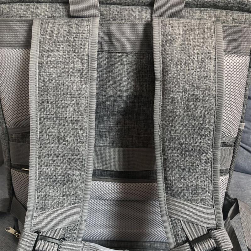 Large capacity foldable pet backpack breathable pet carrier bag