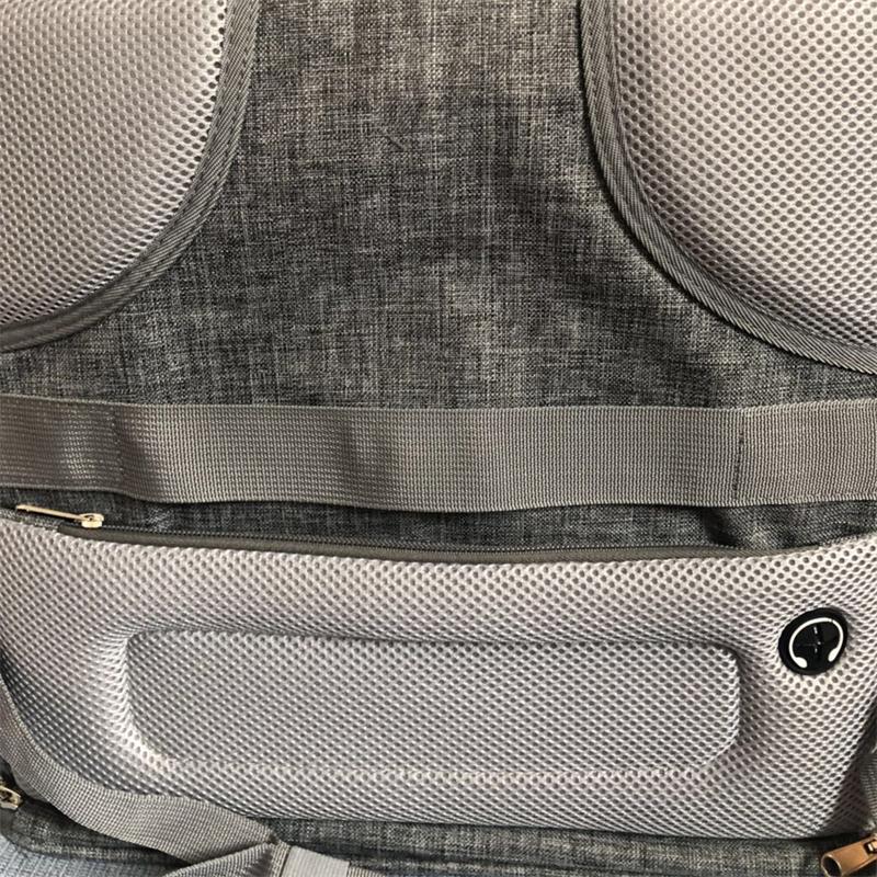 Large capacity foldable pet backpack breathable pet carrier bag