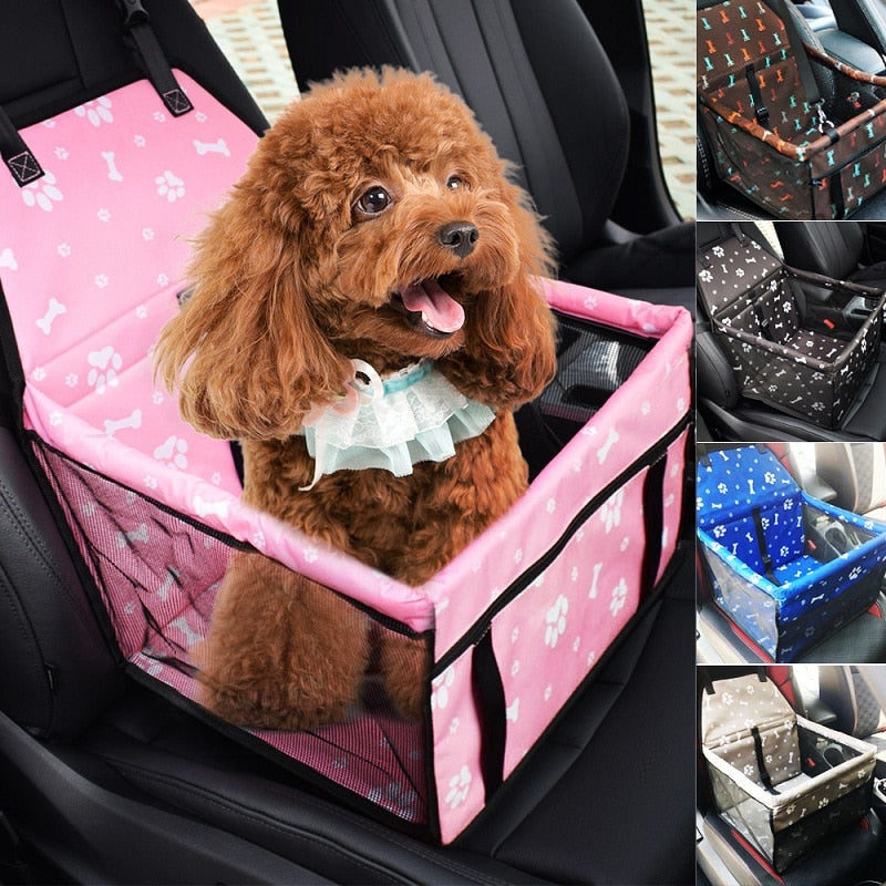 Travel Dog Car Carrier Seat Cover Folding Hammock Pet Carriers