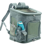 Large capacity foldable pet backpack breathable pet carrier bag