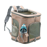 Large capacity foldable pet backpack breathable pet carrier bag