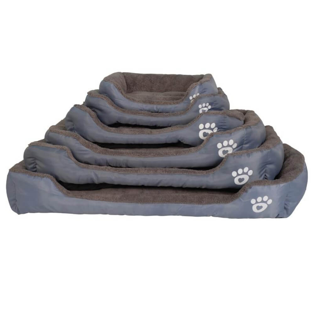 S-3XL 9 Colors Paw Pet Sofa Dog Beds Waterproof Bottom Soft Fleece Warm Cat Bed