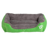 S-3XL 9 Colors Paw Pet Sofa Dog Beds Waterproof Bottom Soft Fleece Warm Cat Bed