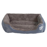 S-3XL 9 Colors Paw Pet Sofa Dog Beds Waterproof Bottom Soft Fleece Warm Cat Bed