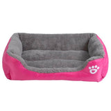 S-3XL 9 Colors Paw Pet Sofa Dog Beds Waterproof Bottom Soft Fleece Warm Cat Bed