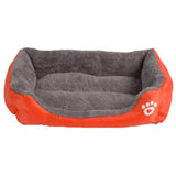 S-3XL 9 Colors Paw Pet Sofa Dog Beds Waterproof Bottom Soft Fleece Warm Cat Bed