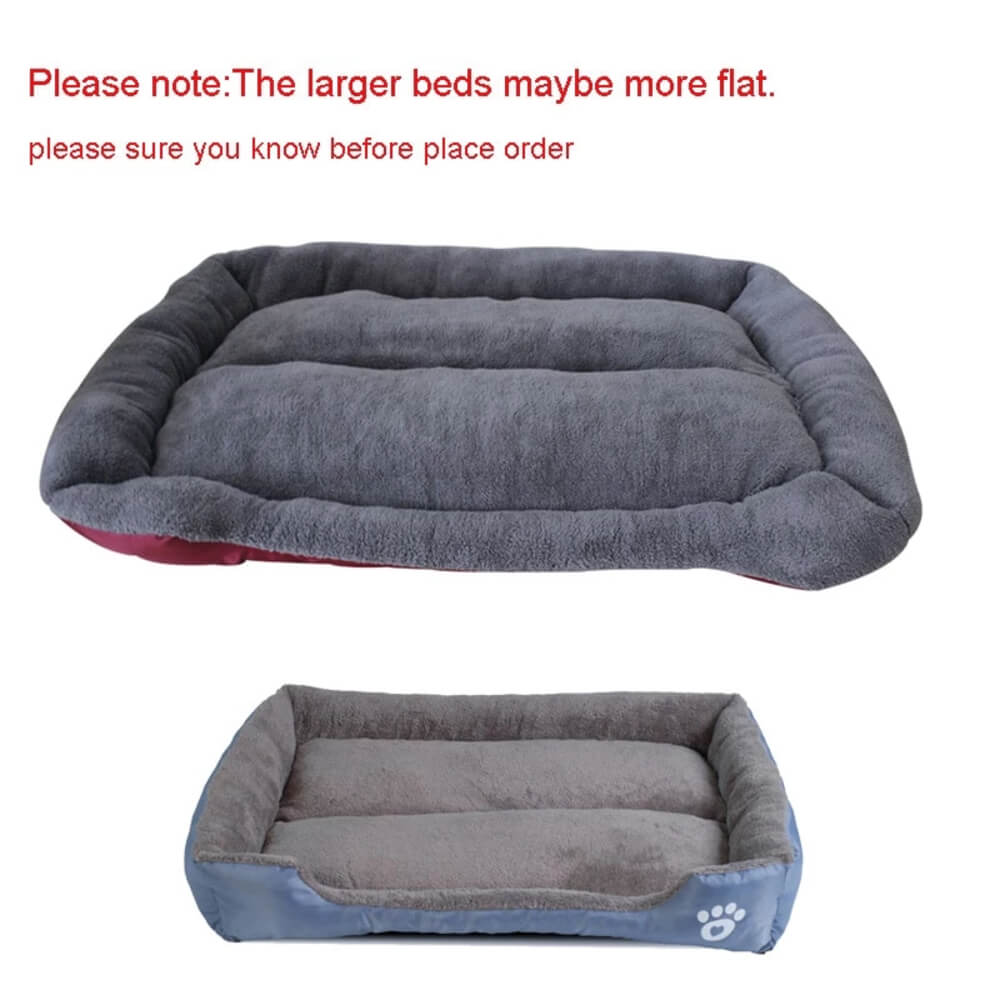 S-3XL 9 Colors Paw Pet Sofa Dog Beds Waterproof Bottom Soft Fleece Warm Cat Bed