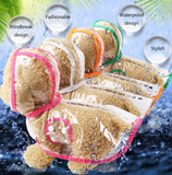 Pet Jacket for Rain Dog Transparent Raincoat Adjuastable Waterproof Coat for Small Medium Dogs Hooded Windproof Design
