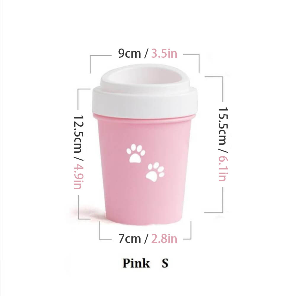 Pet Paw Cleaner Washer Cup With Soft Bristles