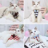 Nuopets Pet collar Cat Dog Traction Rope with Bow Tie