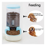 Pets Automatic Self-Dispensing Gravity Pet Feeder and Waterer for Dogs & Cats