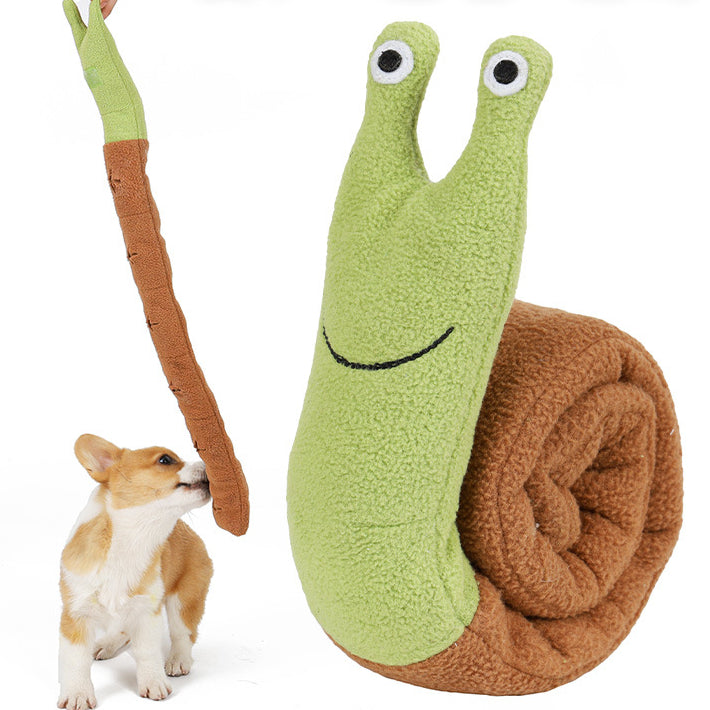 Nuopets Magic Snail Pet Plush Toy Smell Dog Toy