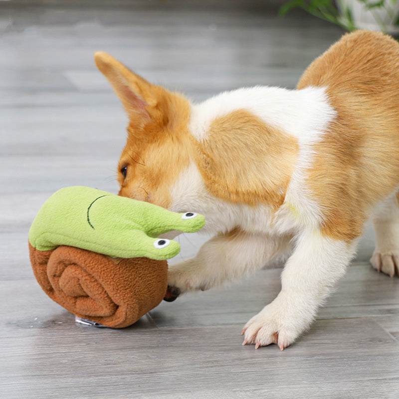 Nuopets Magic Snail Pet Plush Toy Smell Dog Toy