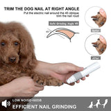 Portable Electric Dog Grooming, Trimming, Nail Grinder & Clipper Tool with USB Rechargeable Port - NuoPets