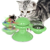 Nuopets Cat Windmill Toy With Catnip LED Ball Teeth Cleaning