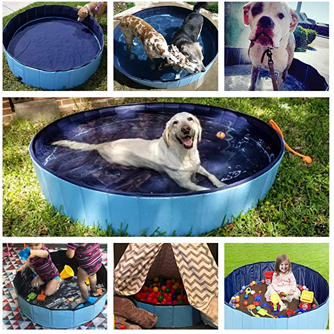 Nuopets foldable & Collapsible Swimming Pool For Pets
