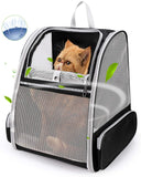Breathable mesh pet backpack, airline approved