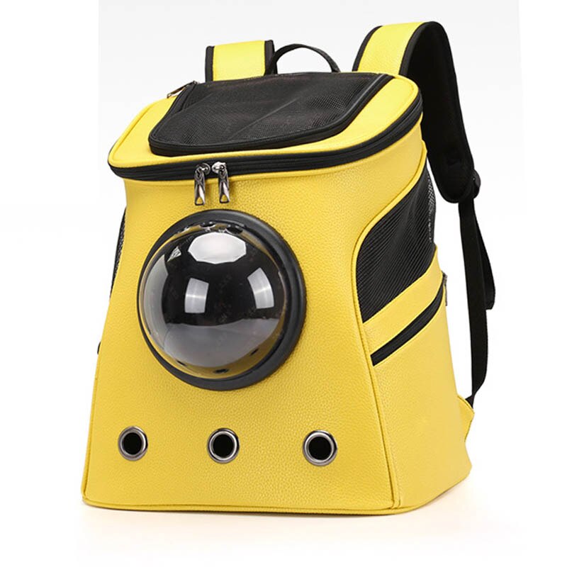 Big space solid color pet carrier backpack bag breathable