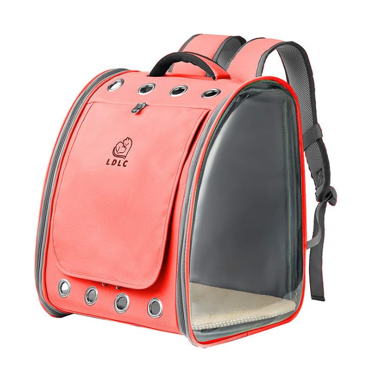 Cat carrier bag transparent pvc large capacity double shoulder backpack
