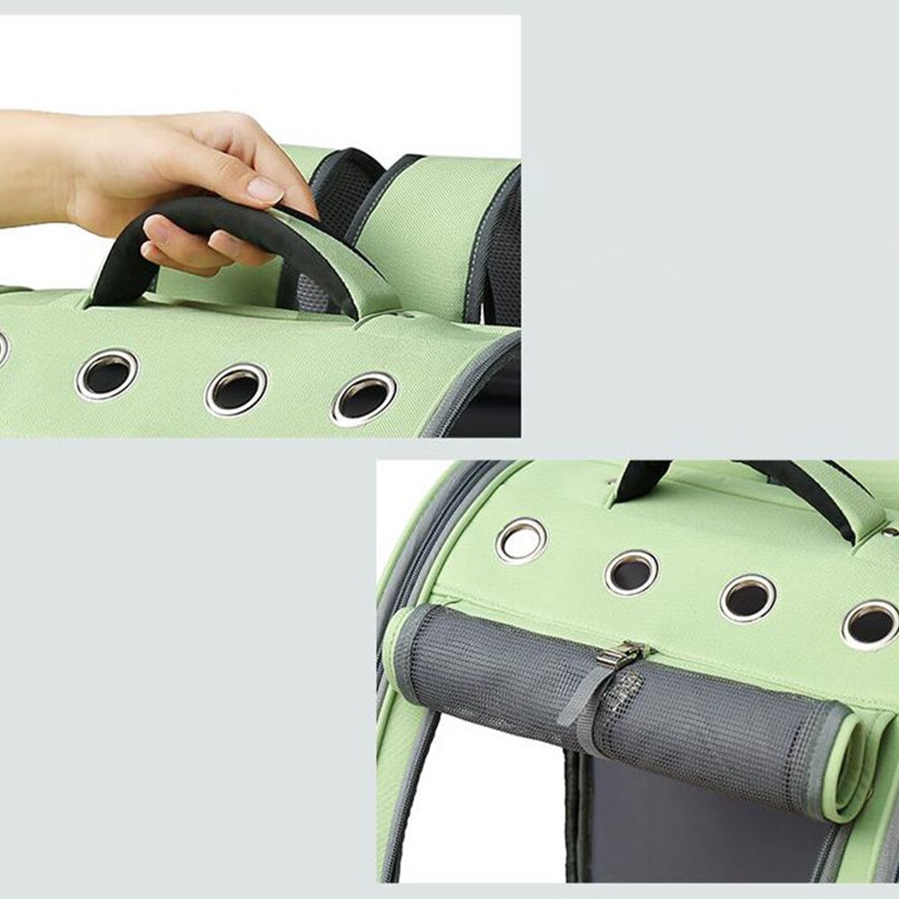 Cat carrier bag transparent pvc large capacity double shoulder backpack