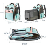 Pet expandable backpack small animals carrier bags breathable