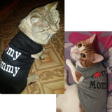 Cute Cat Clothes Spring Summer Pet Clothing for Cat Fashion Pet Jacket Printed Vest Costume