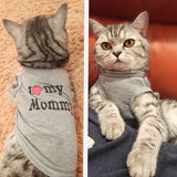 Cute Cat Clothes Spring Summer Pet Clothing for Cat Fashion Pet Jacket Printed Vest Costume