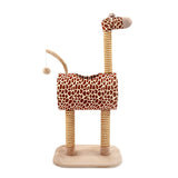 Giraffe cats scratching post rope toy tree cat climbing frame