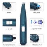 Pet grooming clippers cordless cat and small dogs clipper low noise electric pet trimmer