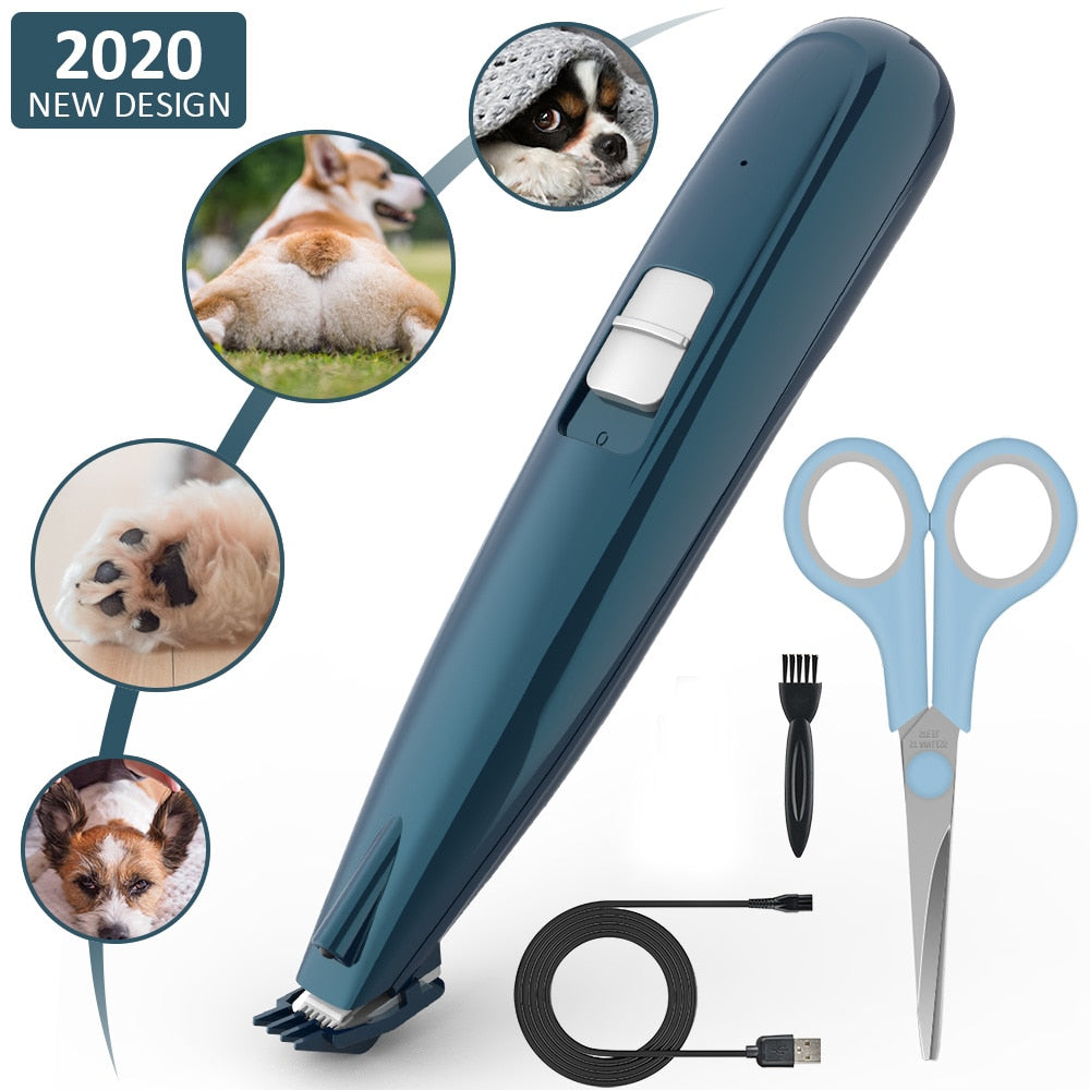 Pet grooming clippers cordless cat and small dogs clipper low noise electric pet trimmer