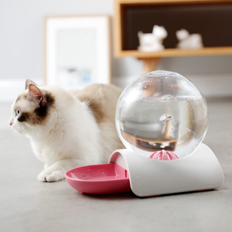 2.8L Fountain Bubble Automatic Cat Water Feeder Drinking Bowl For Pets Water Dispenser