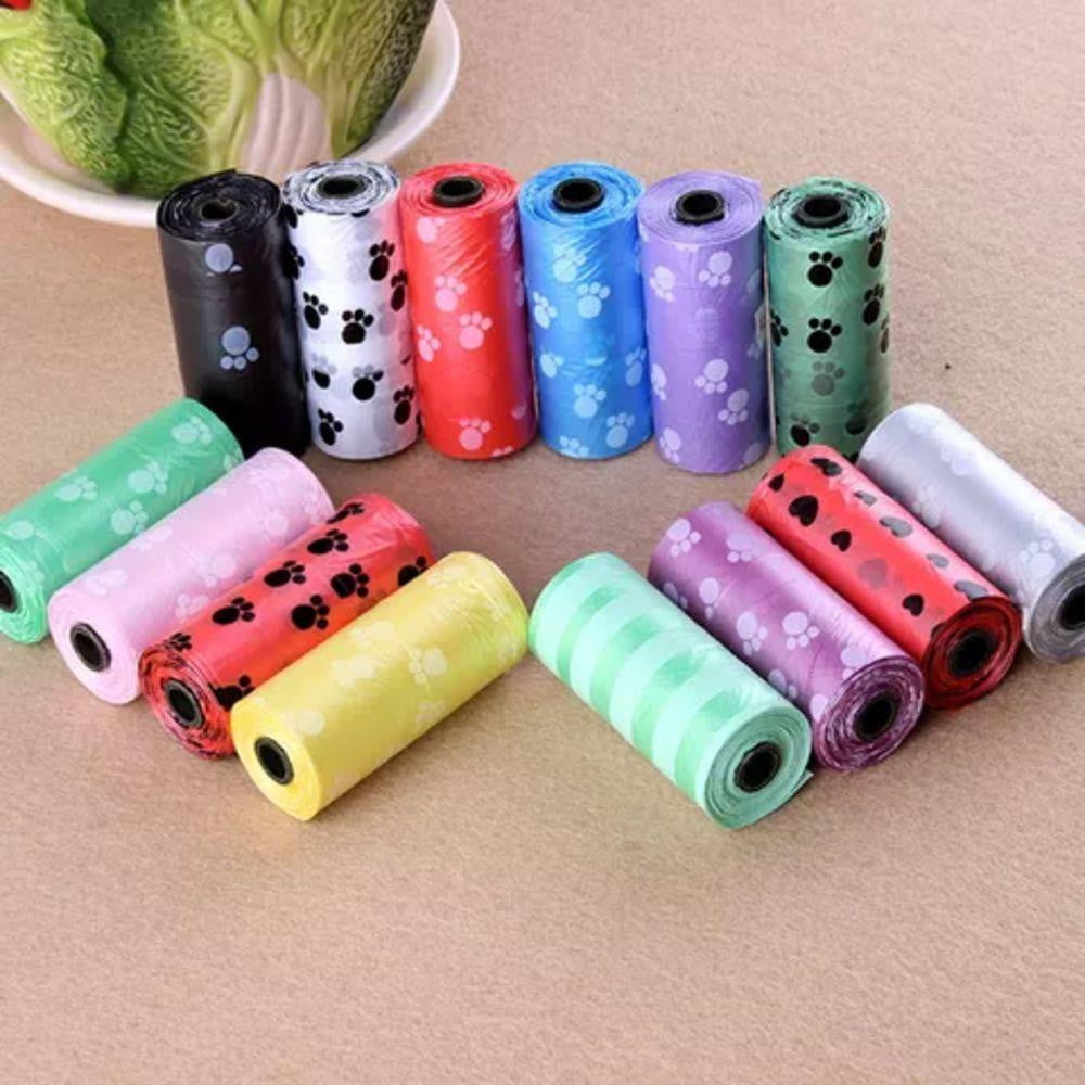 20 Rolls of 15 Doggy Bags That is Strong & Guaranteed Leak-Proof Dog Poop Bags at Random Colors - NuoPets