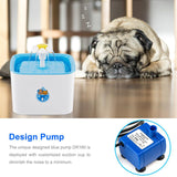Automatic Pet Water Fountain Dispenser for Cats & Dogs with 3 Replacement Filters & 1 Silicone Mat - NuoPets