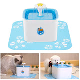 Automatic Pet Water Fountain Dispenser for Cats & Dogs with 3 Replacement Filters & 1 Silicone Mat - NuoPets