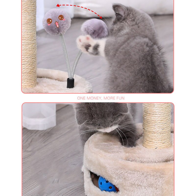 Pet cat scratching toy sisal climbing furniture cat interactive toys